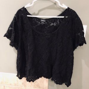 Black Lace Shirt